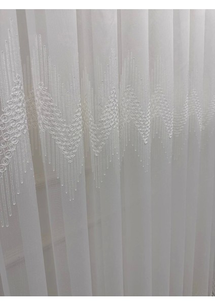 Nivemeshome Naturel Yeni Model 1/3 Sık Pileli Tül Perde Apm fiyatları