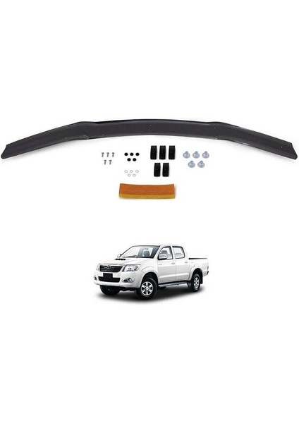Hilux Ön Kaput Koruyucu Rüzgarlığı 2012 2013 2014 2015 Uyumlu