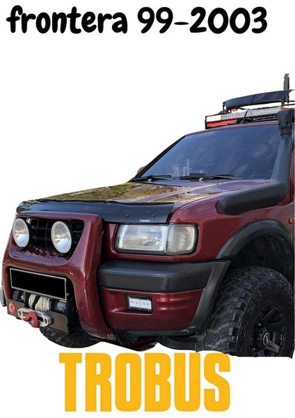 Opel Frontera Ön Kaput Koruma Rüzgarlığı 3mm Akrilik (Abs) Parlak Siyah Deflektör 1998-2004 fiyatları