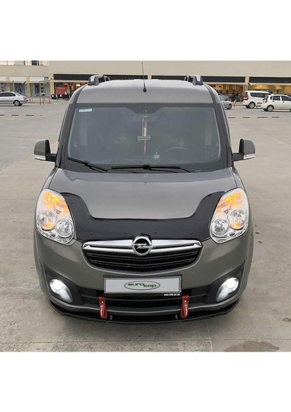 Opel Combo Ön Kaput Koruma Rüzgarlığı 3mm Akrilik (Abs) Parlak Siyah Deflektör 2011-2017 Uyumlu fırsatları