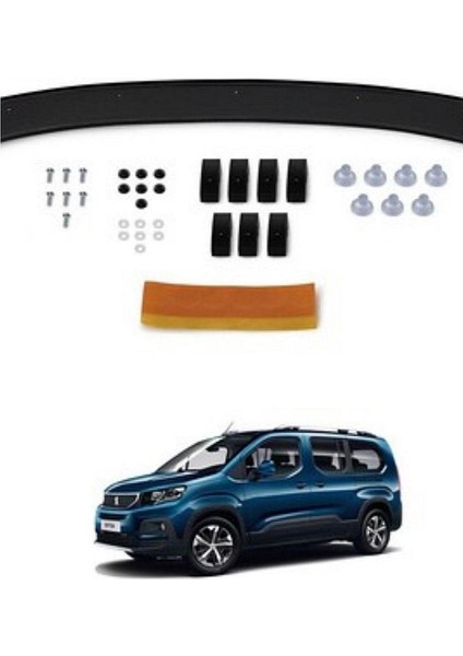 Peugeot Rıfter Kaput Koruma / Kaput Rüzgarlığı Koruyucu 2019+ Uyumlu