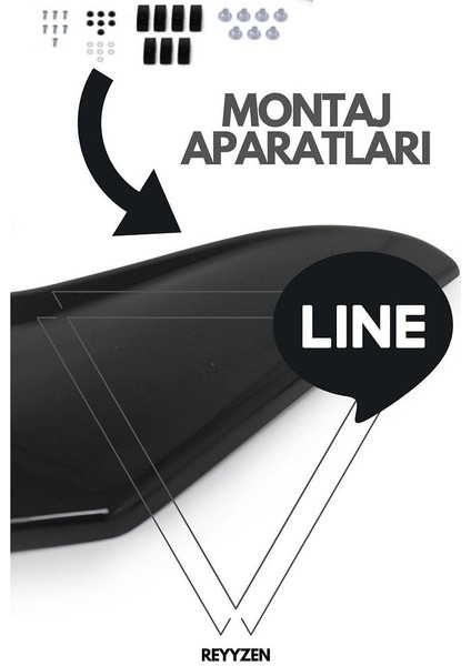 Peugeot Rıfter Kaput Koruma / Kaput Rüzgarlığı Koruyucu 2019+ Uyumlu fırsatları