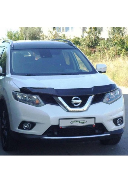 Nissan X-Trail Ön Kaput Koruma Rüzgarlığı 3mm Akrilik (Abs) Parlak Siyah Deflektör 2014-> fırsatları