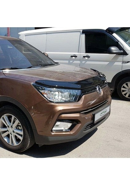 Ssangyong Tivoli Ön Kaput Koruma Rüzgarlığı 3mm Akrilik (Abs) Parlak Siyah Deflektör 2015-> fiyatları