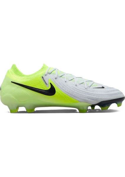 Phantom Gx Iı Elite Fg-Pro Mens Football Shoes Profesyonel Erkek Krampon Gri Neon Yeşil