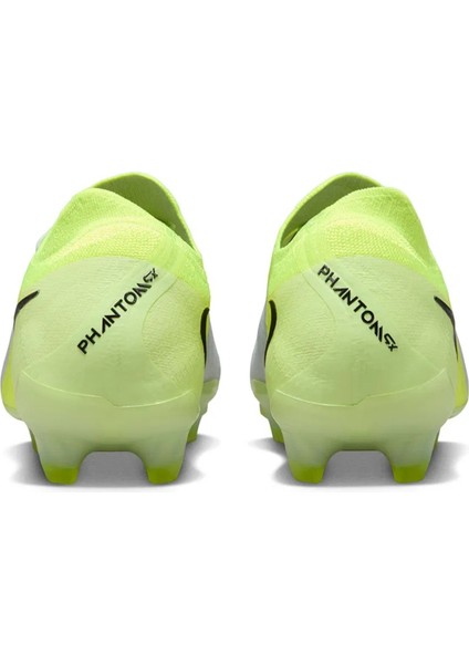 Phantom Gx Iı Elite Fg-Pro Mens Football Shoes Profesyonel Erkek Krampon Gri Neon Yeşil fırsatları