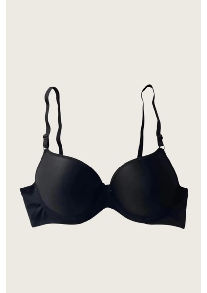 Aria's Closet Mikro Kumaş Push Up Dolgulu Balenli Günlük Tek Destekli Sütyen