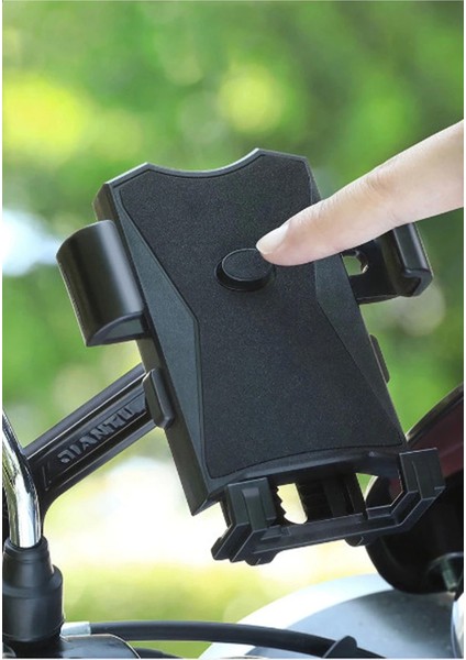 Otommatik Model Motosiklet Telefon Tutucu Ayna Bağlantılı indirimleri