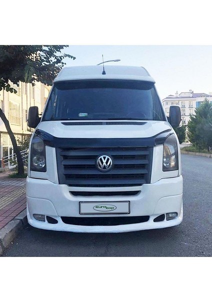 Volkswagen Crafter Uyumlu Ön Kaput Koruma Rüzgarlığı 3mm Akrilik (Abs) Parlak Deflektör 2006-2012 modelleri