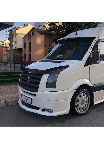 Volkswagen Crafter Uyumlu Ön Kaput Koruma Rüzgarlığı 3mm Akrilik (Abs) Parlak Deflektör 2006-2012 fırsatları
