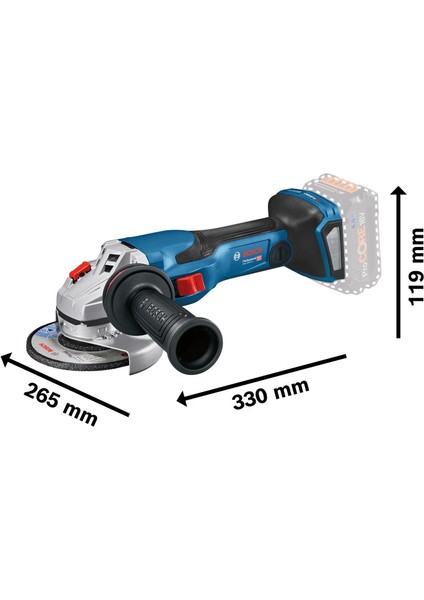 Gws 18V-15 Sc Procore 2X4,0AH Çift Akülü Taşlama Makinesi fiyatları