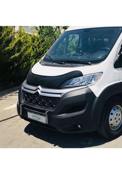 Citroen Jumper Ön Kaput Koruma Rüzgarlığı 3mm Akrilik (Abs) Parlak Siyah Deflektör 2014-> fırsatları