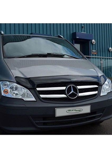 Mercedes Vito W639 Ön Kaput Koruma Rüzgarlığı 3mm Akrilik Parlak Siyah Deflektör 2011-2014 fiyatları