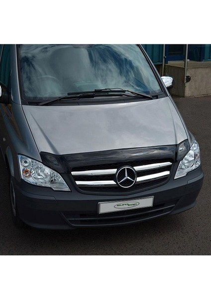 Mercedes Vito W639 Ön Kaput Koruma Rüzgarlığı 3mm Akrilik Parlak Siyah Deflektör 2011-2014 fırsatları