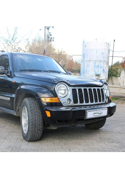 Jeep Cherokee Ön Kaput Koruma Uyumlu Rüzgarlığı 3mm Akrilik (Abs) Parlak Siyah Deflektör 2002-2008 fırsatları