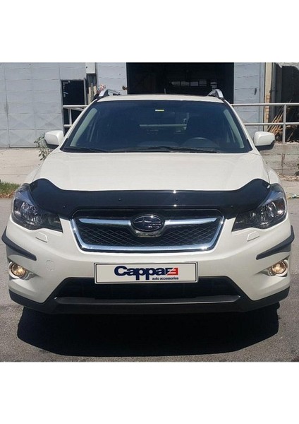 Subaru Xv Ön Kaput Koruma Rüzgarlığı 3mm Akrilik (Abs) Parlak Siyah Deflektör 2012-2016 modelleri