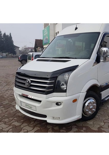 Volkswagen Crafter Ön Kaput Koruma Rüzgarlığı 3mm Akrilik (Abs) Parlak Deflektör 2012-2017 fırsatları