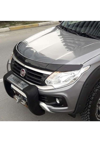 Fiat Fullback Ön Kaput Koruma Rüzgarlığ Uyumlu I 3mm Akrilik (Abs) Parlak Siyah Deflektör 2016-> fiyatları