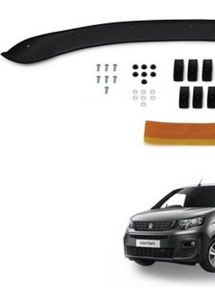 Peugeot Partner Kaput Koruma / Kaput Rüzgarlığı Koruyucu 2019+ Uyumlu