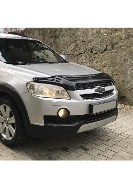 Chevrolet Captiva Ön Kaput Koruma Rüzgarlığı 3mm Akrilik (Abs) Deflektör 2006-2012 Uyumlu