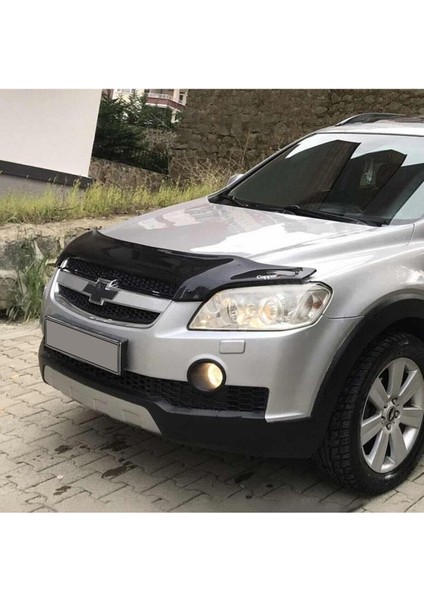 Chevrolet Captiva Ön Kaput Koruma Rüzgarlığı 3mm Akrilik (Abs) Deflektör 2006-2012 Uyumlu modelleri