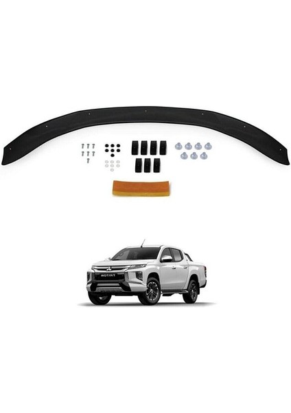 Mitsubishi L200 2019 - 2021 Arası Uyumlu Ön Kaput Koruyucu Rüzgarlığı fiyatları