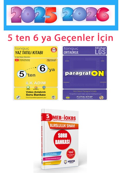 5 Ten 6 Ya Hazırlık Tekrar Paragrafon Deneme Set Yaz Tatil Seti