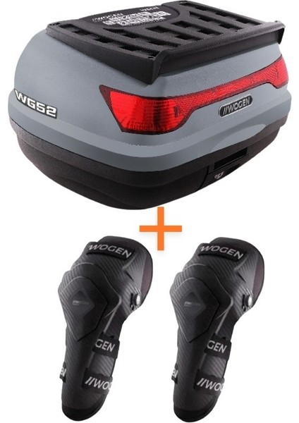 WG52 Arka Çanta 52 L Basic (Nardo Gri) + Wogen Karbon Dizlik Hediye