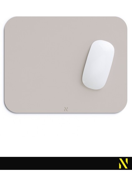 Bej Renkli Ergonomik Mouse Pad - 23 cm x 19 cm - Kaydırmaz Taban Ev ve Ofis Kullanımı Için Ideal Fare Altlığı Mousepad fırsatları