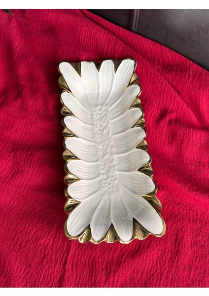 Flora Gold Dikdörtgen Sunum Tabak 32CM fiyatları