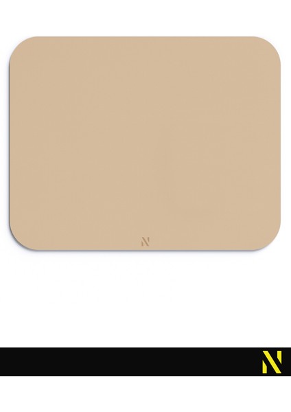 Kahverengi Renkli Ergonomik Mouse Pad - 23 cm x 19 cm - Kaydırmaz Taban Ev ve Ofis Kullanımı Için Ideal Fare Altlığı Mousepad