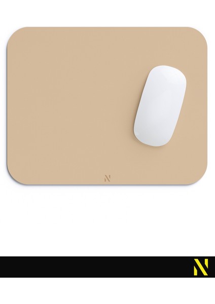 Kahverengi Renkli Ergonomik Mouse Pad - 23 cm x 19 cm - Kaydırmaz Taban Ev ve Ofis Kullanımı Için Ideal Fare Altlığı Mousepad fırsatları