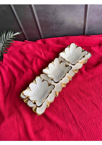 Flora Gold Sunum Kase Seti 3'lü fiyatları