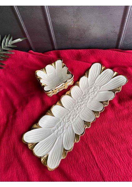 Flora Gold Sunum Kase Seti 3'lü fırsatları