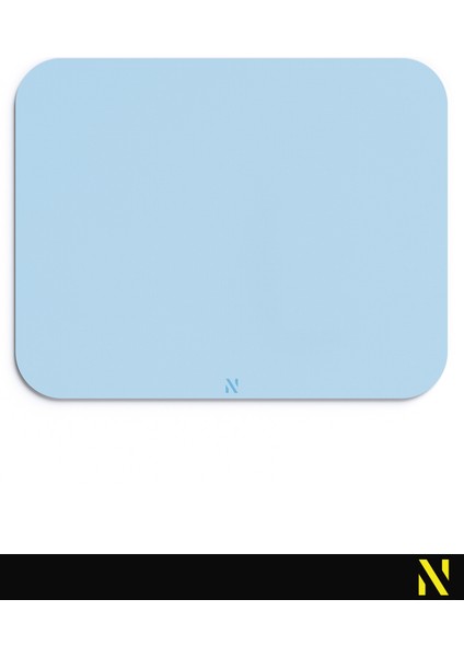 Mavi Renkli Ergonomik Mouse Pad - 23 cm x 19 cm - Kaydırmaz Taban Ev ve Ofis Kullanımı Için Ideal Fare Altlığı Mousepad