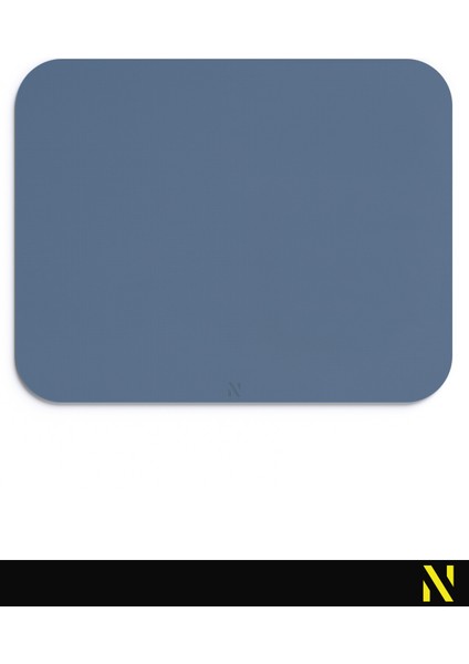 Lacivert Renkli Ergonomik Mouse Pad - 23 cm x 19 cm - Kaydırmaz Taban Ev ve Ofis Kullanımı Için Ideal Fare Altlığı Mousepad