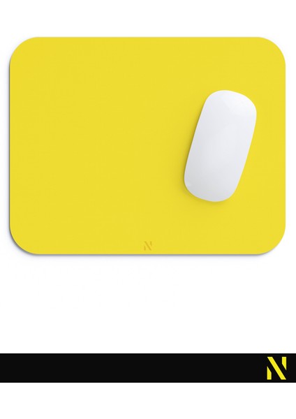 Sarı Renkli Ergonomik Mouse Pad - 23 cm x 19 cm - Kaydırmaz Taban Ev ve Ofis Kullanımı Için Ideal Fare Altlığı Mousepad fırsatları