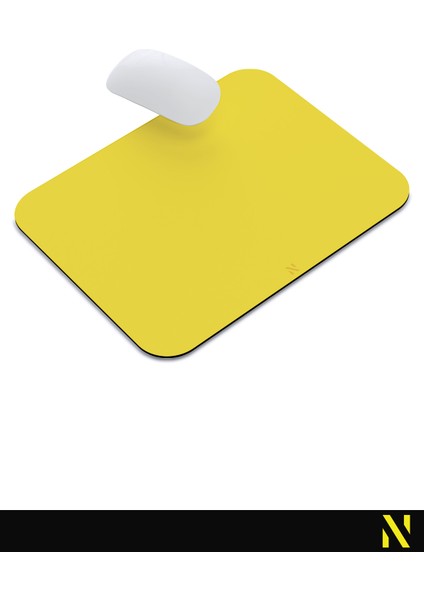 Sarı Renkli Ergonomik Mouse Pad - 23 cm x 19 cm - Kaydırmaz Taban Ev ve Ofis Kullanımı Için Ideal Fare Altlığı Mousepad indirimleri