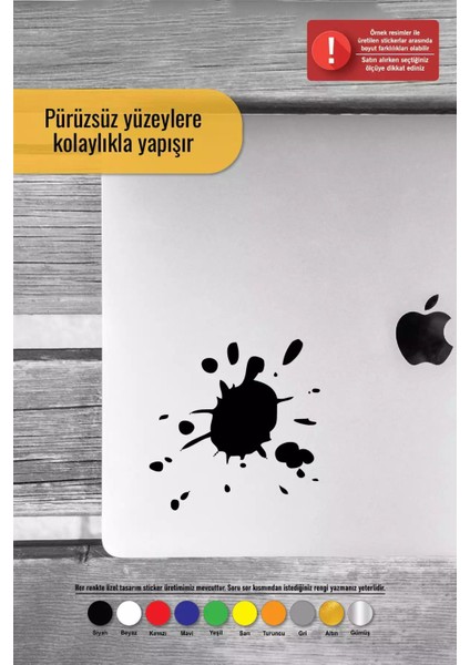 Çamur Sıçraması Sticker Oto Motor Laptop Duvar Folyo Sticker 25 x 25 cm fırsatları