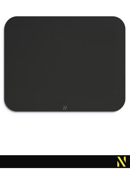 Siyah Renkli Ergonomik Mouse Pad - 23 cm x 19 cm - Kaydırmaz Taban Ev ve Ofis Kullanımı Için Ideal Fare Altlığı Mousepad