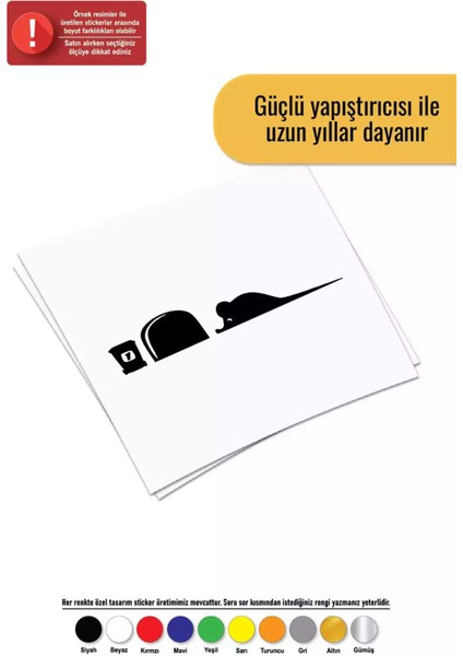 Fare Deliği -1 - Araç, Oto, Laptop, Duvar Uyumlu Sticker 10*2 cm