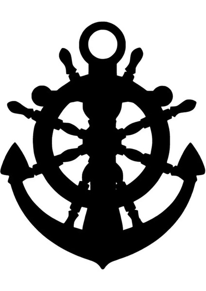 Çapa ve Dümen Sticker Oto Motor Laptop Duvar Folyo Sticker 40 x 48 cm fiyatları