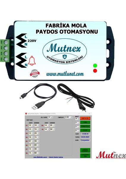 Fabrika Mola ve Paydos Zil Otomasyonu (Kampana Hariç)