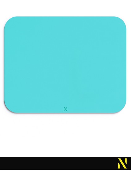 Turkuaz Renkli Ergonomik Mouse Pad - 23 cm x 19 cm - Kaydırmaz Taban Ev ve Ofis Kullanımı Için Ideal Fare Altlığı Mousepad