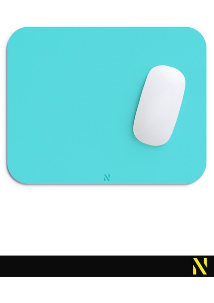 Turkuaz Renkli Ergonomik Mouse Pad - 23 cm x 19 cm - Kaydırmaz Taban Ev ve Ofis Kullanımı Için Ideal Fare Altlığı Mousepad fırsatları