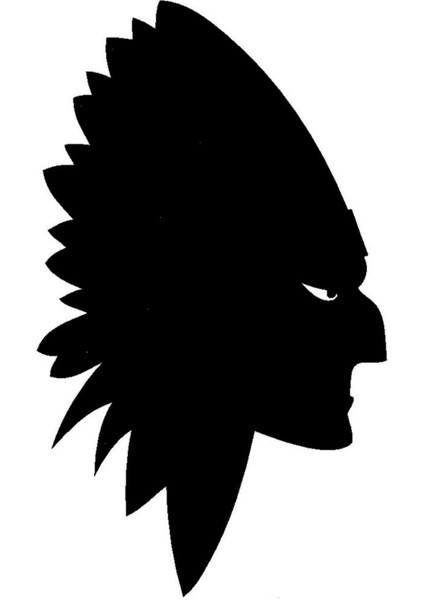 Kızılderili Şef Oto Motor Laptop Duvar Folyo Sticker 30X51 cm