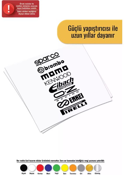 Arka Cam Marka Seti -1 - Araç, Oto, Laptop, Duvar Uyumlu Sticker 40*80 cm