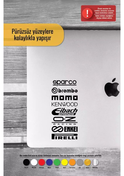 Arka Cam Marka Seti -1 - Araç, Oto, Laptop, Duvar Uyumlu Sticker 40*80 cm fırsatları