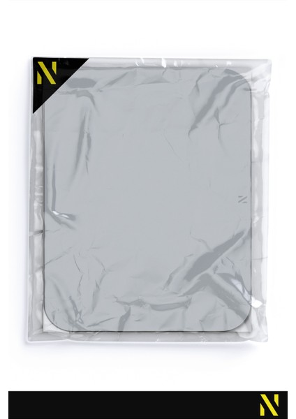 Gri Renkli Ergonomik Mouse Pad - 23 cm x 19 cm - Kaydırmaz Taban Ev ve Ofis Kullanımı Için Ideal Fare Altlığı Mousepad