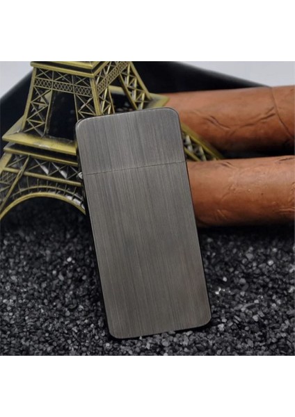 Kuboy Vintage Çakmak Benzinli Slim Çakmak Füme fiyatları